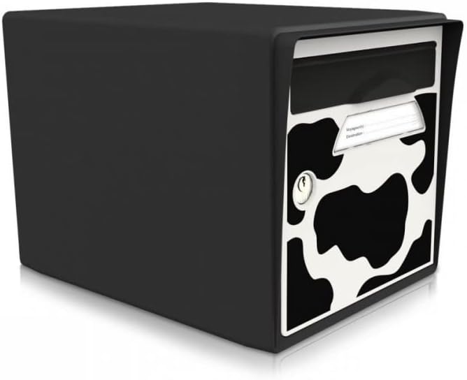 Letterbox – 1 Door – Black – Cow Belle