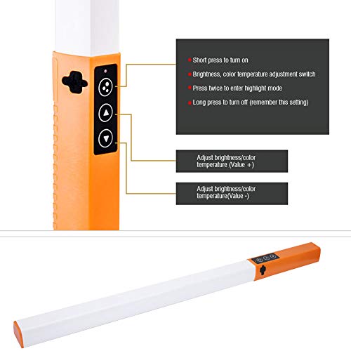 image for DAUERHAFT Handheld Fill Light,Portable Handheld LED Video Light,Adjust