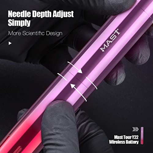 Mast Tattoo XDDBC Mast Tour Y22 Cordless Tattoo Pen Machine Kit - Professional Rotary Cartridges Tattoo Pen Lightweight Battery Power Supply Great For Tattooers & Permanent Makeup thumb #2