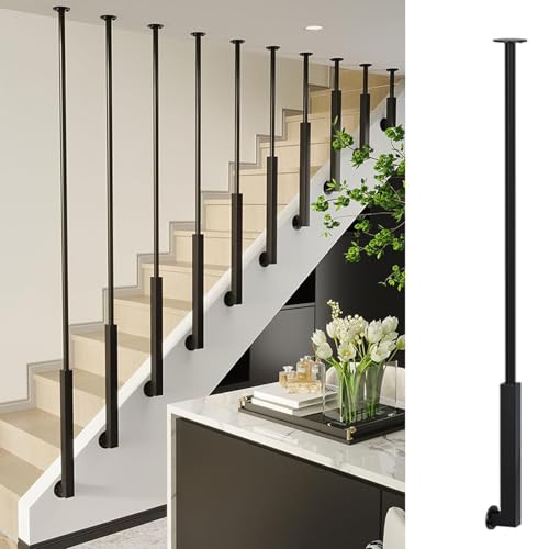 Main courante pour escalier maison et local commercial fer forgé latéral