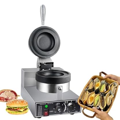 Doppelseitig Beheizter Burger-Maker Burgermaschine, kommerzielle elektrische Eismaschine, Eiscreme-Füllmaschine, HamMaker-Sandwichpresse, unbeschichtet, für den Haushalt oder 220 V