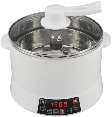 Large Capacity Rice Cooker with Smart Sugar Removal Function, 4L Electric Rice Cooker with Steamer Basket, Fast Cooking & Keep Warm for Family Meals