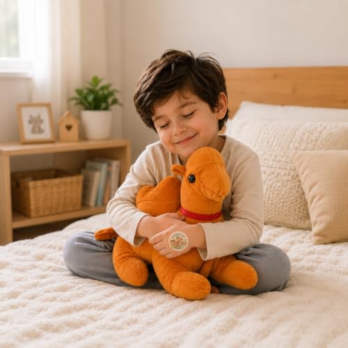 Image of Sitting Camel Soft Toy 35cm for Kids | Plush Camel Toy