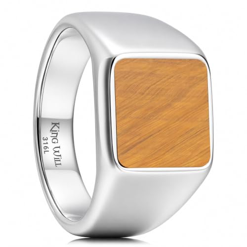 King Will Men Stainless Steel Rings Size 10