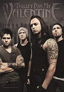 Heart Rock Bullet for My Valentine Poster Flag Band Flag with Picture