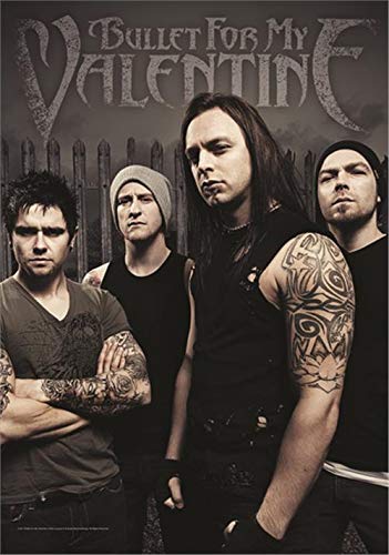 Heart Rock Bullet for My Valentine Poster Flag Band Flag with Picture