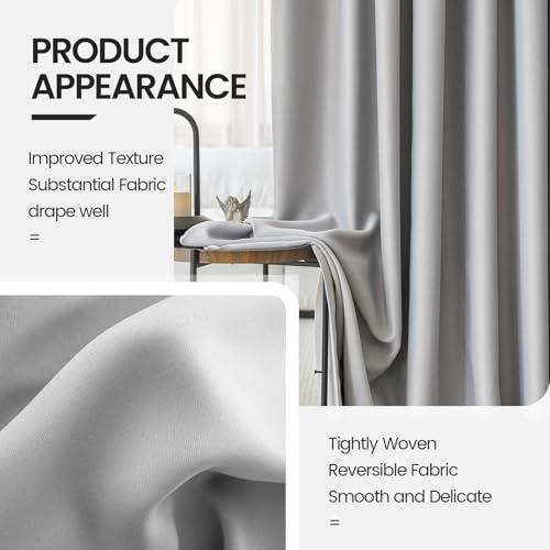 Image of Floor to Ceiling Curtains for Wall Ceiling Mount Track, 120 inchWx96 inchL, 1 Panel