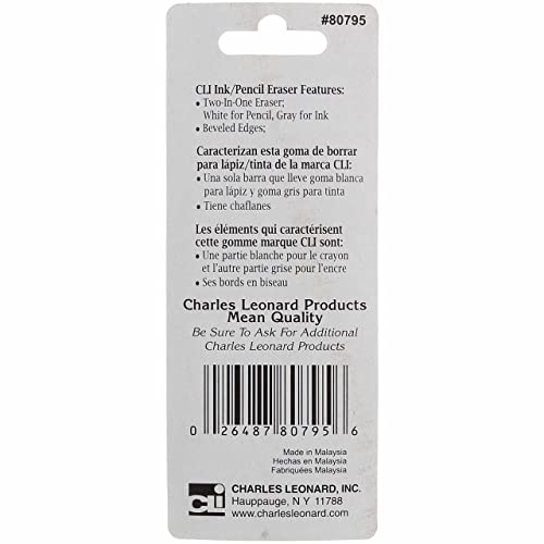 Charles Leonard 2 Sided Ink and Pencil Eraser