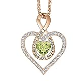 REDBEE Heart Necklace for Women Heart Necklace for Mom Heart Necklace for Daughter Heart Necklace fo