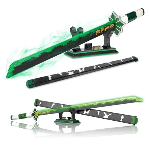 TOY PLAYER Épée Demon Slayer - Compatible avec Lego Shinazugawa Sanemi Katana - Blocs de construction - Cadeau pour adultes et garçons de 6 à 16 ans - 710 pièces