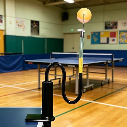 Image of 3 PCS Set Table Tennis Set, for Home Practice, Solo Training Equipment with Table Tennis Balls, Compact Design for Apartments and Offices