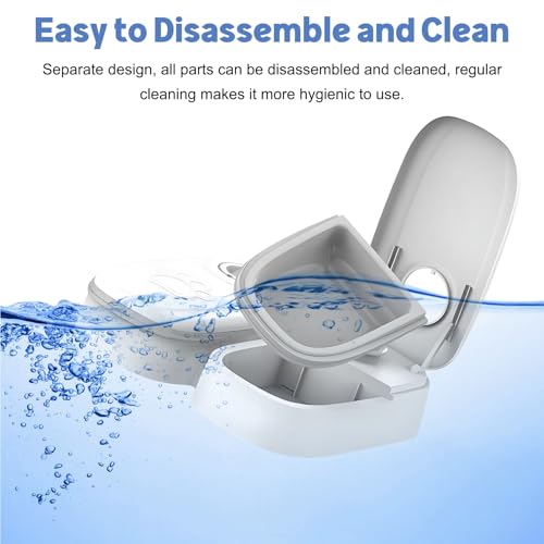 GothicBride Futterautomat Katze, 700ML Futterspender Katze mit 48 Stunden Timer, Katzenfutter Automat 2 Mahlzeiten Futterautomat Hund für Nassfutter und Trockenfutter