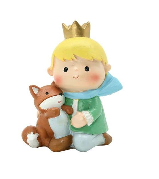 キツネ 星の王子さま　ホコリ取り　はたき　置物　オブジェ 海外輸入品　木製 Sky × 星の王子さまキーホルダー ぬいぐるみバッジ - キツネ