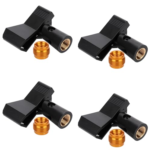 4pcs Universal Mic Clips for Stands, Microphone Clip Holder with 4pcs 5/8