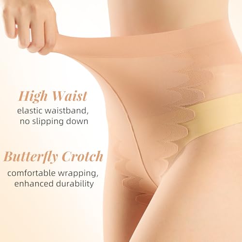 3 Pairs Toeless Pantyhose for Women 20D Sheer Tights Open Toe Stockings with Control Top3