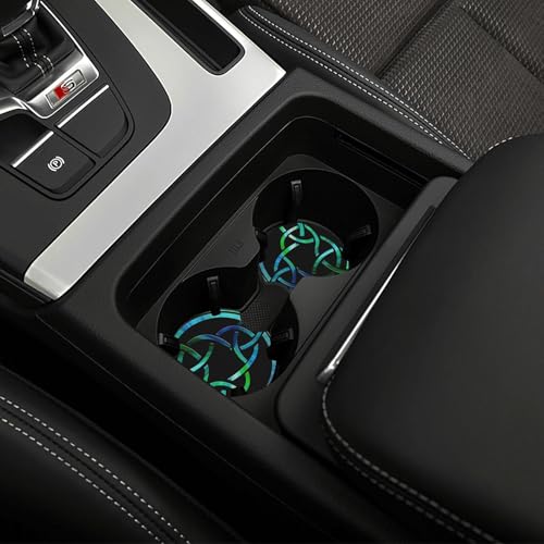 Set de 2 posavasos para autos de neopreno Negro miniatura 5