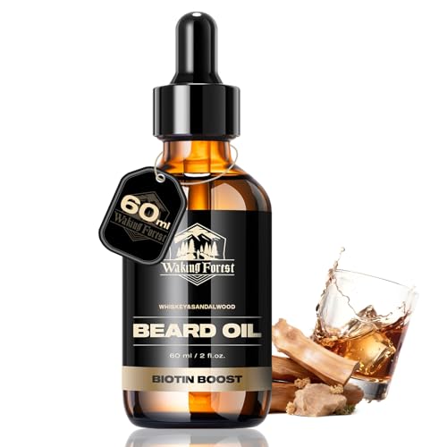 Waking Forest Beard Oil for Men Beard Conditioner, Sandalwood Whiskey 60 ml