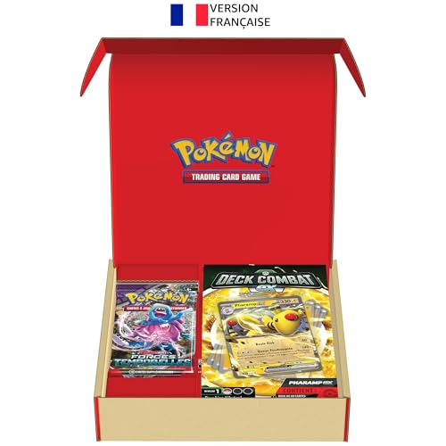 Pokémon: Deck Combat Pharamp-ex et Lot de 2 boosters du JCC Pokémon (Deck de 60 Cartes prêt à l’Emploi)