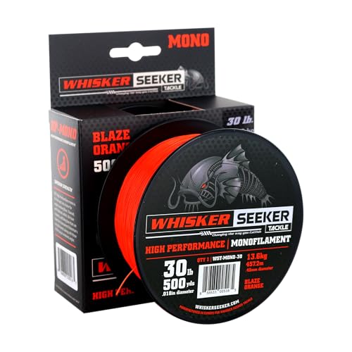 High-Vis Mono Catfish Line - 20# - Blaze Orange - 500 YD