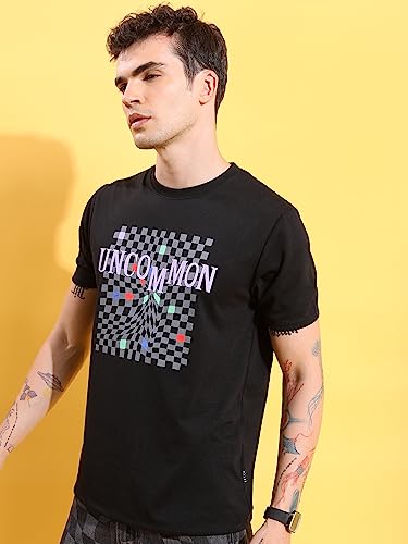 Image of Ketch Men's Polyester Relaxed Fit Printed Half Sleeve T-Shirt