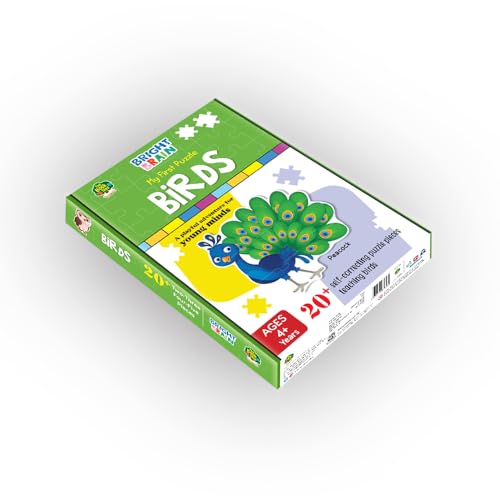 Image of The Book Tree Birds 20+ Piece Jigsaw Puzzle for Preschoolers, Educational Toy for Learning Different Birds, Gifts for Kids Ages 3 to 6 by Majestic Book Club
