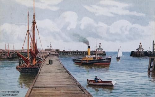 Tableau impressions d'art mural port de Lowestoft pour habiller un grand mur vide de chambre