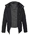 Schott NYC - Parka para hombre, Negro, X-Large