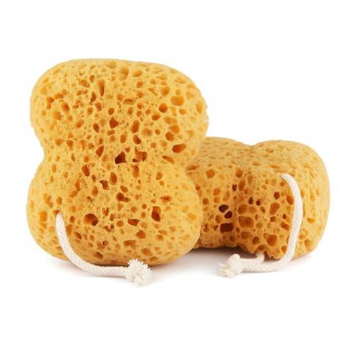 2Pcs Sea Sponge,Bath Sponge,Larger Shower Sponges for Women Men,Bath sponges for Adults,Exfoliating Deep Cleansing, Exfoliating Body Sponge Foam for Gentle,Ultra-Soft for Sensitive Dry Skin
