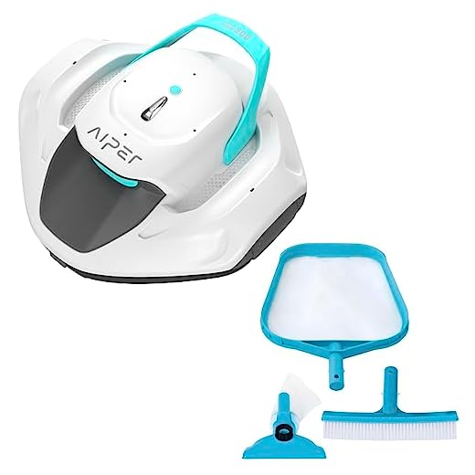 Limpiador Robótico De Piscinas Segull 800B Blanco + Kit De Limpieza Básico