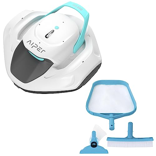 Limpiador Robótico De Piscinas Segull 800B Blanco + Kit De Limpieza Básico