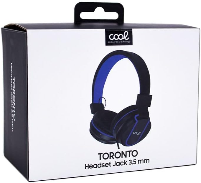 Cool Toronto Jack 3.5mm Headphones with Micro Black-Blue