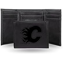 NHL Rico Industries Laser Engraved Trifold Laser Engraved Tri-Fold Wallet - Mens Accessory