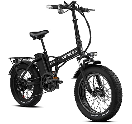 Bicicleta Eléctrica Plegable, Batería De Lones De Litio De 48V 18Ah con Neumático Gordo 20'* 4', Bicicletas Eléctricas De...