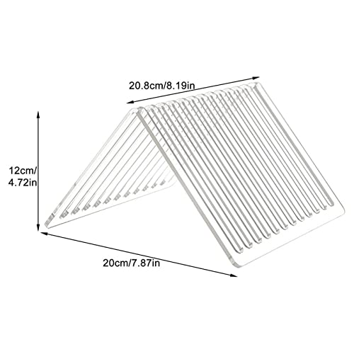 Support triangulaire pour disques vinyles et présentoir pour CD transparent - 3