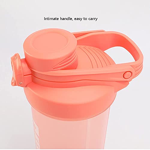 Waterfles Waterflessen met Flip Top Deksel Sport Waterfles Plastic Waterflessen voor Camping Buitensporten Wandelen Kantoor Fles (kleur: Roze) - Image 4