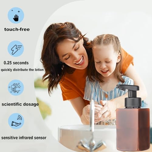 Rejomiik Automatic Soap Dispenser Touchless Hand Soap Dispenser Electric Soap Dispenser For Bathroom Kitchen Dish Soap thumb #6