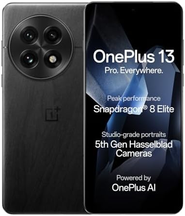 OnePlus 13 | Smarter with OnePlus AI | Lifetime Display Warranty |16GB RAM 512GB Storage Black Eclipse | Official Smartphone for BGMS 2025
