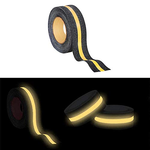 Preisvergleich Produktbild JIMITO Klebeband, rutschfeste Treppenstufen, selbstklebendes Warnband für Bodenmarkierungen