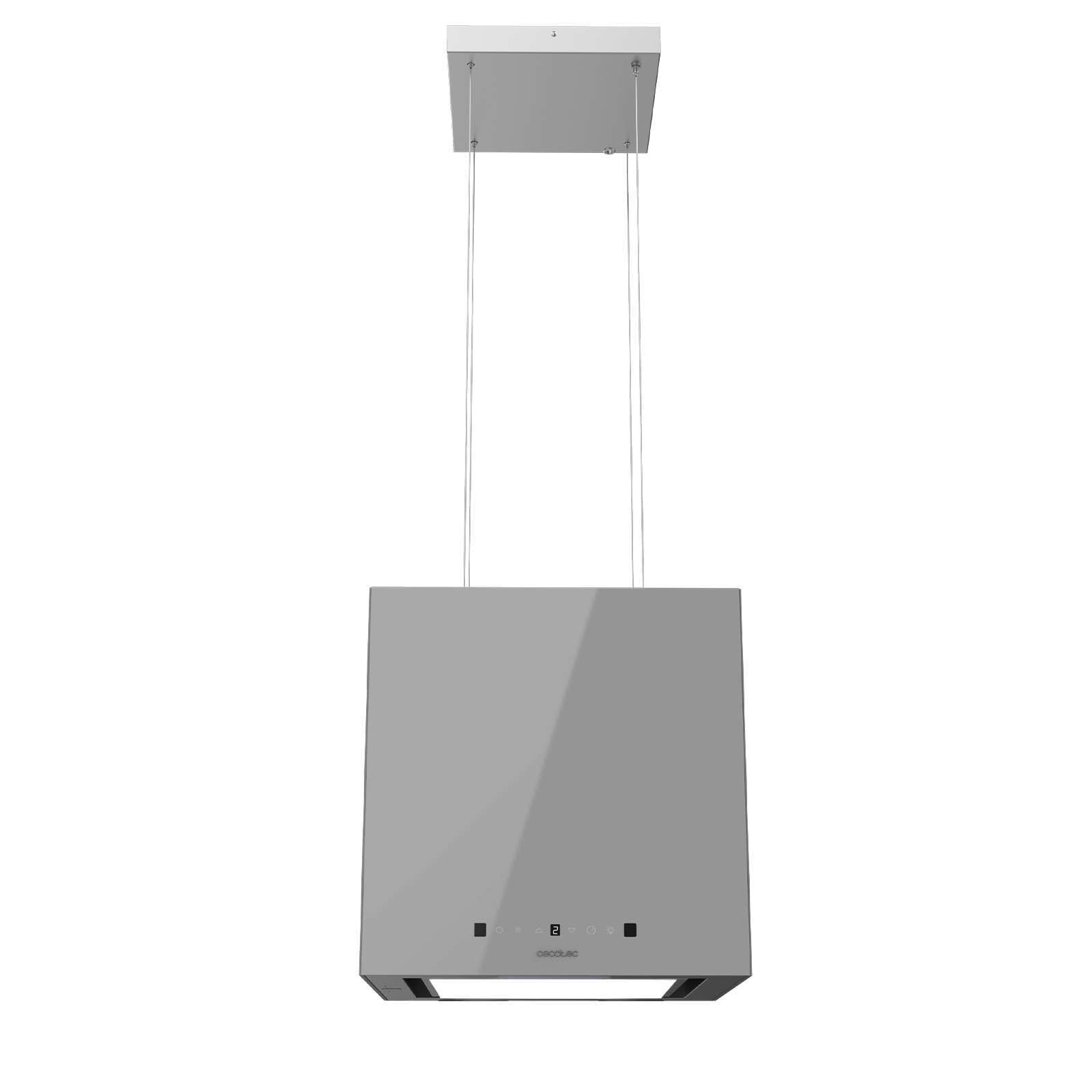 Cecotec Bolero Flux Cct 448000 Insel-Dunstabzugshaube 44 cm 800 m³/h 210 W A++ Grau