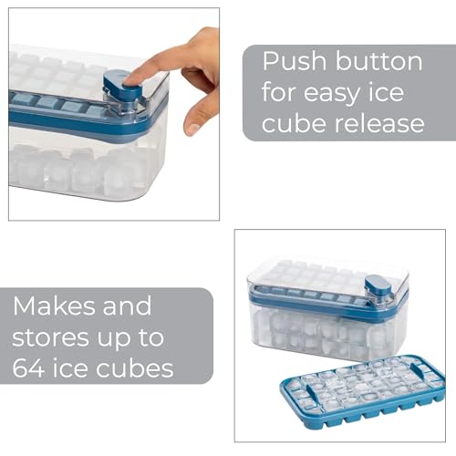 Set 4 piezas bandejas de hielo con cubeta y cuchara miniatura 5
