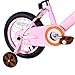 JOYSTAR 14 Inch Kids Bikes with Training Wheels & Basket, Vintage Girls Bike for Toddler of 3-5 Years Old Girls & Boys, Kids Bicycle, Pink