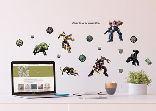 Vinilo decorativo para pared infantil Transformers 30x30 cm miniatura 4