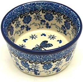 Polish Pottery Ramekin - Dragonfly
