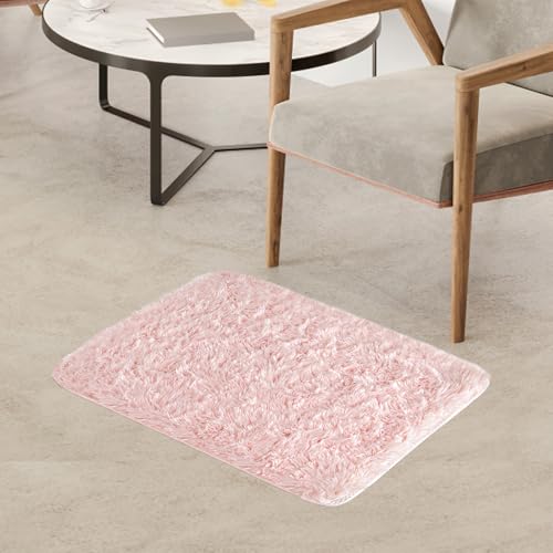 JingZhouYang Alfombra de área 40x60cm, Linda Alfombra de Alfombra Suave Gruesa, Alfombra de Peluche Esponja decoración para...