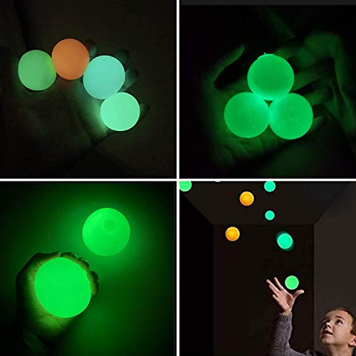 Aotesbu Stress Relief Balls, Ceiling Luminescent Sticky Ball, Target Anti Stress Relieve Balls, Squishy Glow Stress Relief Toy for Kids and Adults, Tear-Resistant, Funny Toy for ADHD, OCD, Anxiety
