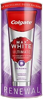 Colgate Max White Ultimate Renewal 75ml Toothpaste | Ultimate whitening toothpaste | Removes deep stains from the teeth| Enamel safe