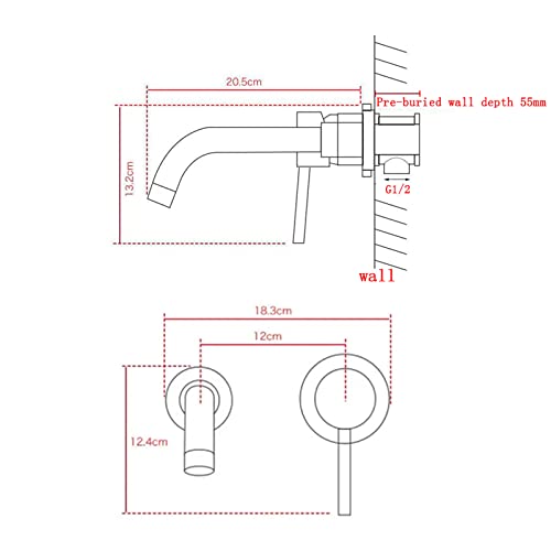 Robinet de salle de bain mural rotatif pour libérer votre grand lavabo - 3
