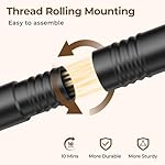 Clothes Rack, Clothing Rack for Hanging Clothes, Rolling Garment Rack Sturdy Coat Rack Portable Wardrobe Rack Metal Closet Rack for Bedroom Laundry Living Room, Black - Image 4