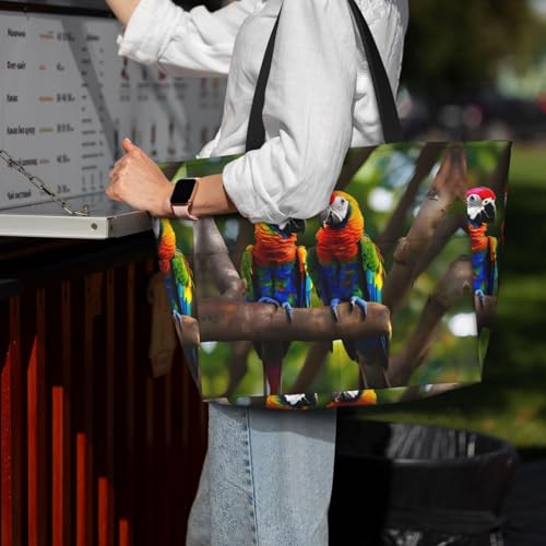 Sac à bandoulière imperméable perroquets colorés idéal pour vos balades urbaines - 5