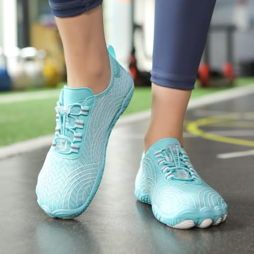 Image of Hike Barefoot Shoes for Women Men with Wide Toe Box, Healthy & Non-Slip Breathable Barefoot Water Shoes Beach Pool Aqua Swim Surf Hiking Walking Shoes